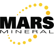 Mars Mineral animated logo. Mars Mineral is the manufacturer of pelletizers for poultry waste.